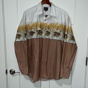 Roper Western Pearl Snap Button Down Sz XL